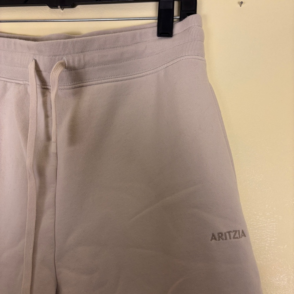 Aritzia Taupe Wide-Leg Track Pants - Picture 6 of 13
